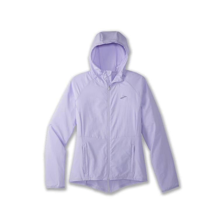 Brooks Canopy Running Jackets - Women's - Lavender Purple/Violet Dash (51082-CWHA)